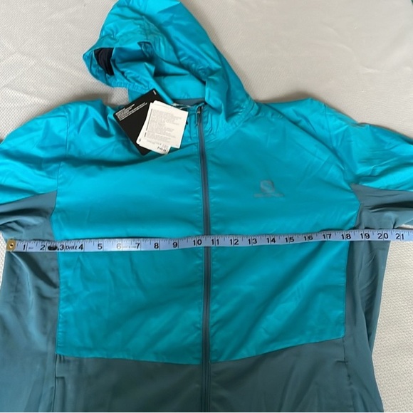New Salomon Teal Hooded Lightweight
Jacket Size Small - Picture 4 of 10